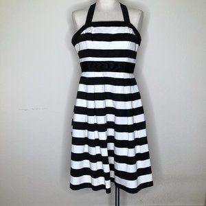 BEAUTIFUL "White House Black Market" Strapless Black and White Dress